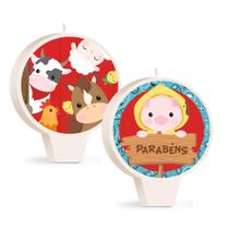 Vela Redonda Festa Fazendinha 2 Colorido - Cromus