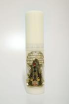 Vela Religiosa de Altar Gruta com Imagem de N. Sra. Aparecida em resina - Rossoni Velas