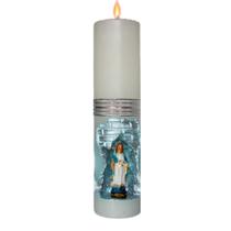 Vela Religiosa de Altar Gruta com imagem de N. Sra. das Graças em Resina