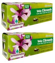 Vela Repelente de Mosquito Citronela 175g (Kit com 2 Caixas)