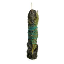 Vela Ritualística de Banimento e Proteção Artesanal com Elementos Naturais