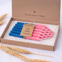 Vela Rosa e Azul Palito Comum Bicolor 1 kg Amor, Harmonia e Uso Espiritual Erê Vela Rosa e Azul Palito Comum Bicolor 1 kg Amor, Harmonia e Uso Espiritual Erê