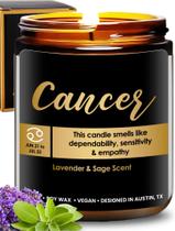 Vela Rosa Vila Cancer Zodiac Perfumada Wood Wick 250ml