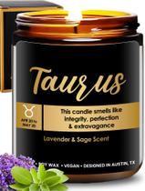 Vela Rosa Vila Taurus Zodiac Lavanda, Sálvia, Perfume 255g Vela Rosa Vila Taurus Zodiac Lavanda, Sálvia, Perfume 255g