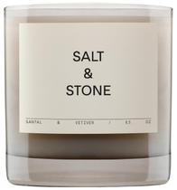 Vela Sal e Vetiver perfumados com sal e pedra 250mL 50h Burn Vela Sal e Vetiver perfumados com sal e pedra 250mL 50h Burn