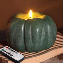 Vela sem chama Eywamage Green Pumpkin com controle remoto