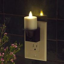 Vela sem chama Nightlight Luminara preta com sensor de movimento