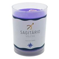 Vela Signo Sagitário Perfumada Sagitário Violetas 90g Vela Signo Sagitário Perfumada Sagitário Violetas 90g