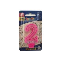 Vela Super Com Glitter Rosa - Curifest Vela Super Com Glitter Rosa - Curifest