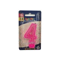 Vela Super Com Glitter Rosa - Curifest Vela Super Com Glitter Rosa - Curifest