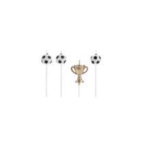 Vela Taça de Futebol Dourada - 04 unidades - Silver Festas