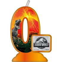 Vela Temática Jurassic World Nº 0 - Festcolor - 1Un