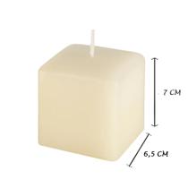 Vela torre decorativa branca 6,5 x 7 cm - un Vela torre decorativa branca 6,5 x 7 cm - un