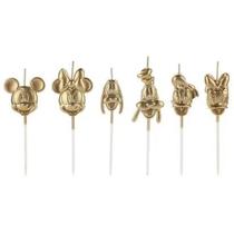 Vela turma mickey dourada