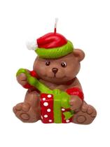 Vela Urso Natalino Decorativo