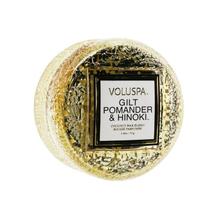 Vela Voluspa Macaron Gilt Pomander & Hinoki 15h Burn Vela Voluspa Macaron Gilt Pomander & Hinoki 15h Burn