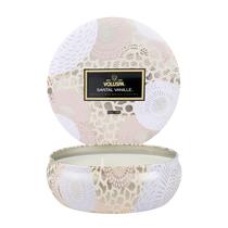 Vela Voluspa Santal Vanille 3 Wick Tin 355ml de cera de coco Vela Voluspa Santal Vanille 3 Wick Tin 355ml de cera de coco