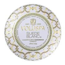 Vela Voluspa Suede Blanc Mini Tin Vela Voluspa Suede Blanc Mini Tin