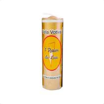 Vela Votiva 7 Dias Dourado 260g Parafina Pura