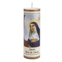 Vela Votiva (7 dias) Santa Rita de Cássia 260g Parafina Pura - 08 unidades - Velas Master Vela Votiva (7 dias) Santa Rita de Cássia 260g Parafina Pura - 08 unidades - Velas Master