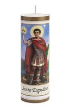 Vela Votiva (7 dias) Santo Expedito 260g Parafina Pura - 08 unidades - Velas Master Vela Votiva (7 dias) Santo Expedito 260g Parafina Pura - 08 unidades - Velas Master
