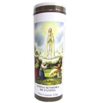 Vela votiva 7 dias santos com orações 14cm - nossa senhora de fátima Vela votiva 7 dias santos com orações 14cm - nossa senhora de fátima