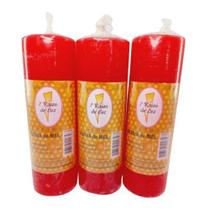 Vela Votiva 7 Dias Vermelhas Aroma De Mel - 260 Gr