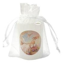 Vela Votiva Lembrancinha Batizado Padrinhos Rosa Vela Votiva Lembrancinha Batizado Padrinhos Rosa