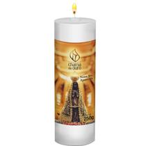 Vela Votiva Nossa Senhora Aparecida Com Linda Imagem 250g Vela Votiva Nossa Senhora Aparecida Com Linda Imagem 250g