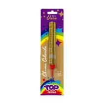 Vela vulcão com chama colorida para aniversário