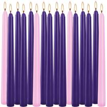 Vela WPONSZU, pacote com 16, Advent Taper, 25 cm, sem perfume