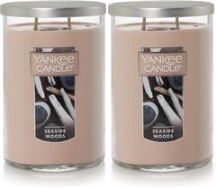 Vela Yankee Candle Seaside Woods Aromática 650 ml (Paquete de 2)