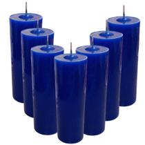 Velas 7 dias Azul unidade 100% Parafina Pura