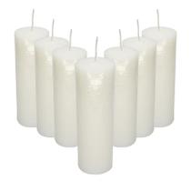 Velas 7 Dias Branca Com Celofane Transparente - zp7 - santa chama velas