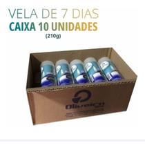 Velas 7 dias (Votivas) Branca 210g 100% Parafina - 10 Unidades