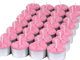 Velas Aromáticas de cheiro de nenê 12 unidades cor Rosa - Velitas (r)