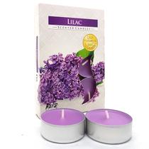 Velas Aromáticas Lilás Vela Rechô Importada 6 unidades