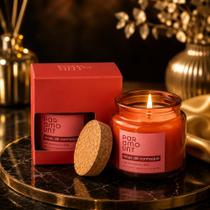 Velas Aromáticas Perfumadas Decorativas Paramount 60g Com Tampa De Bambu Essências Aromatizante Ambiente Velas Aromáticas Perfumadas Decorativas Paramount 60g Com Tampa De Bambu Essências Aromatizante Ambiente