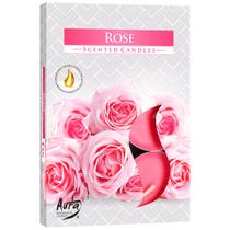Velas Aromáticas Perfume Rosas 6 un Dia Dos Namorados