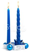 Velas azul