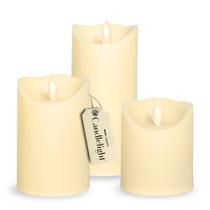 Velas CandleLight LED sem chama 3 un. 15 cm, 11,5 cm e 9 cm Velas CandleLight LED sem chama 3 un. 15 cm, 11,5 cm e 9 cm
