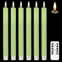 Velas cônicas LED sem chama GenSwin, pacote remoto de 25 cm, pacote 6 Velas cônicas LED sem chama GenSwin, pacote remoto de 25 cm, pacote 6