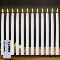 Velas cônicas sem chama Homemory 11 polegadas LED branco x12