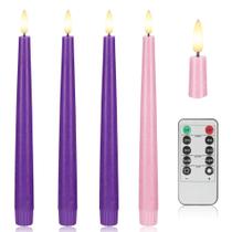 Velas de advento sem chama AFINETH Flameless 9,6 cm Real Wax