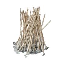 Velas De Algodão Puro Marrom Com Núcleo De Soja, Pavios Sem Fumaça 10cm, Pacote Com 50 Peças,