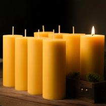 Velas de cera de abelha MOSROAD 8 unidades 13 x 5 cm sem fumaça Velas de cera de abelha MOSROAD 8 unidades 13 x 5 cm sem fumaça