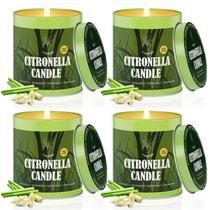 Velas de citronela C CACALOM 200g, pacote com 4 jarras, vela 50h Burn