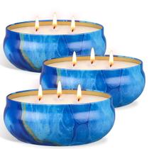 Velas de citronela OFUN Large 1620 ml, cera de soja, capim-limão, 3 mechas Velas de citronela OFUN Large 1620 ml, cera de soja, capim-limão, 3 mechas