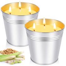 Velas de citronela SUPERSUN 3-Wicks 400mL ao ar livre 200h Burn