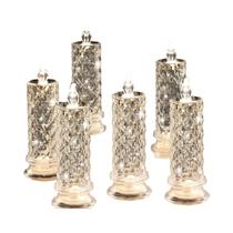 Velas De Cristal Led Sem Chama Alimentado Por Bateria Lanterna Transparente Lâmpada Noturna Para